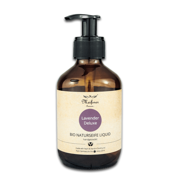 Lavender Deluxe - organic natural liquid soap Meissner Tremonia 200ml - Aromaclass